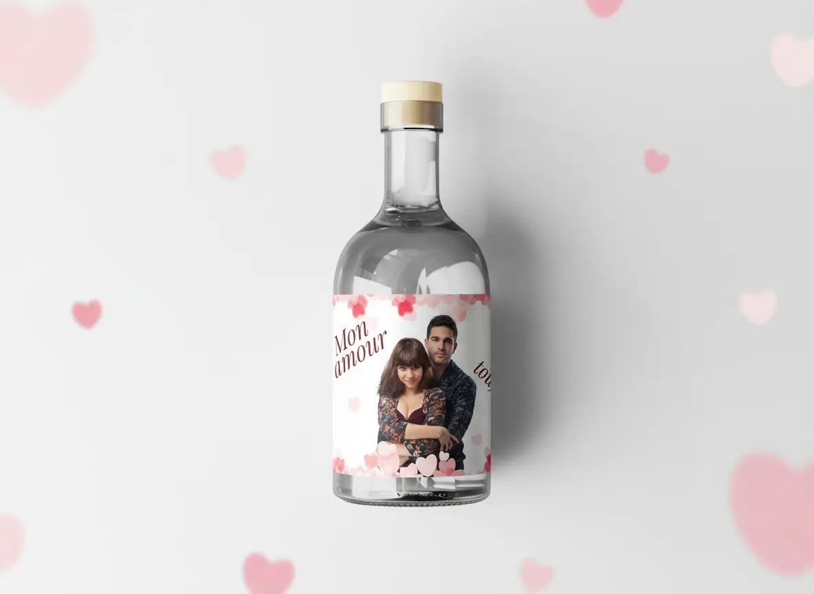 bouteille personnalisée saint valentin