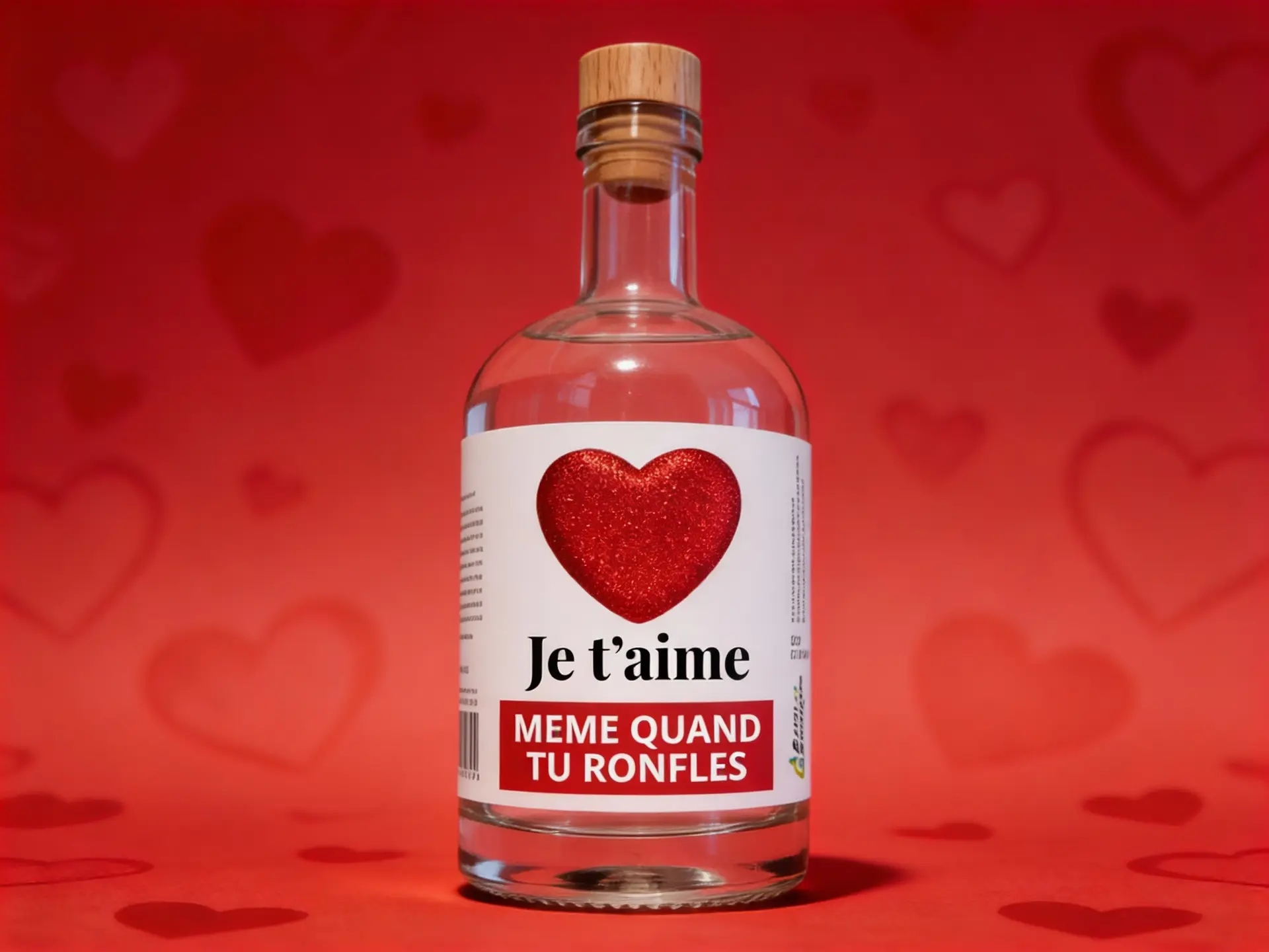 bouteille personnalisée saint valentin
