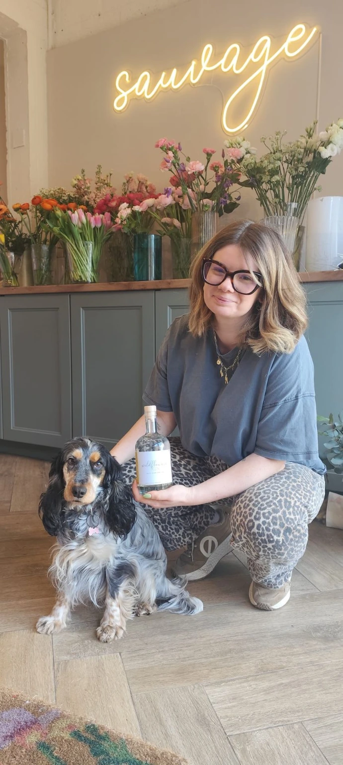 gin personnalisé fleuriste