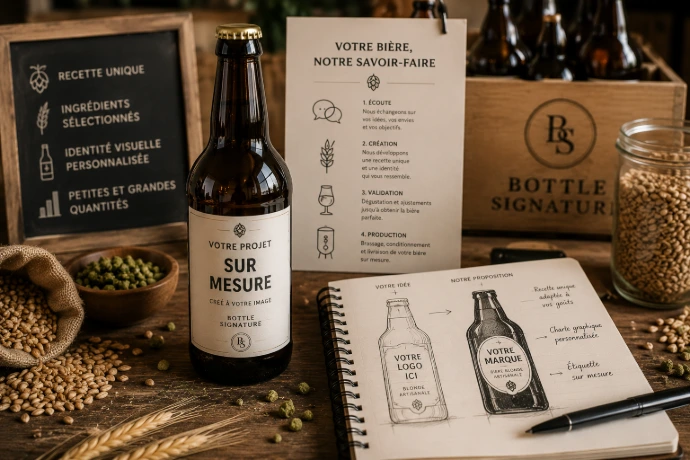 bière personnalisée projet sur mesure