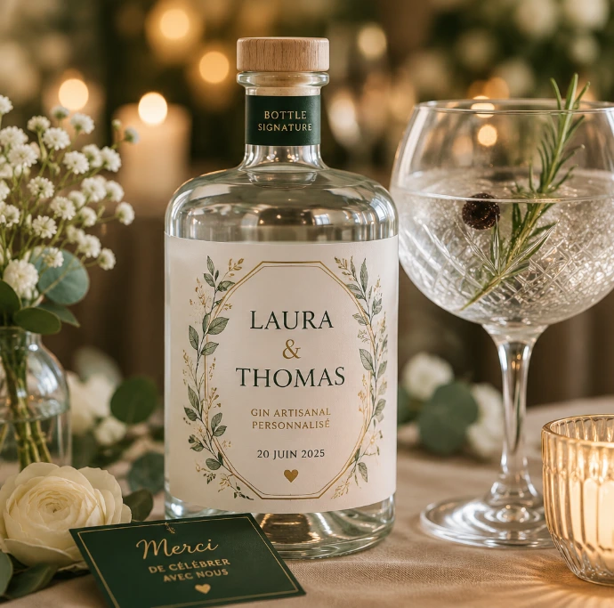 gin personnalisé cadeaux