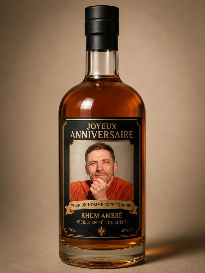 bouteille personnalisée anniversaire
