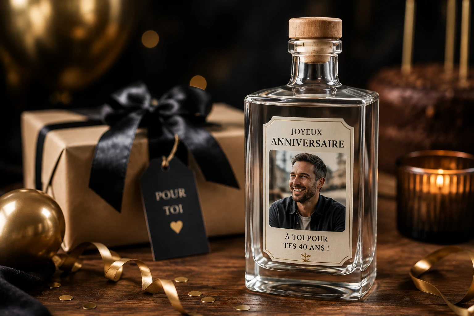 bouteilles personnalisée fête des pères