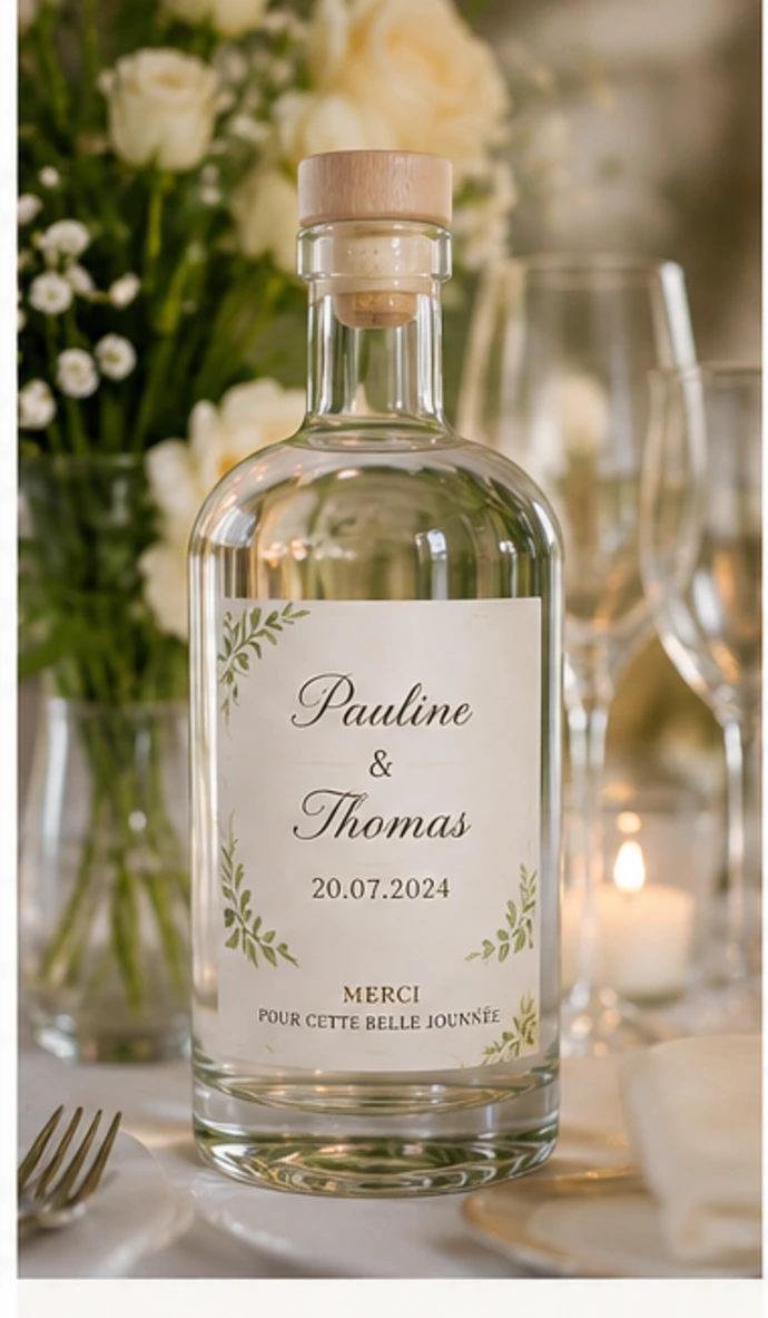 bulles personnalisée mariage