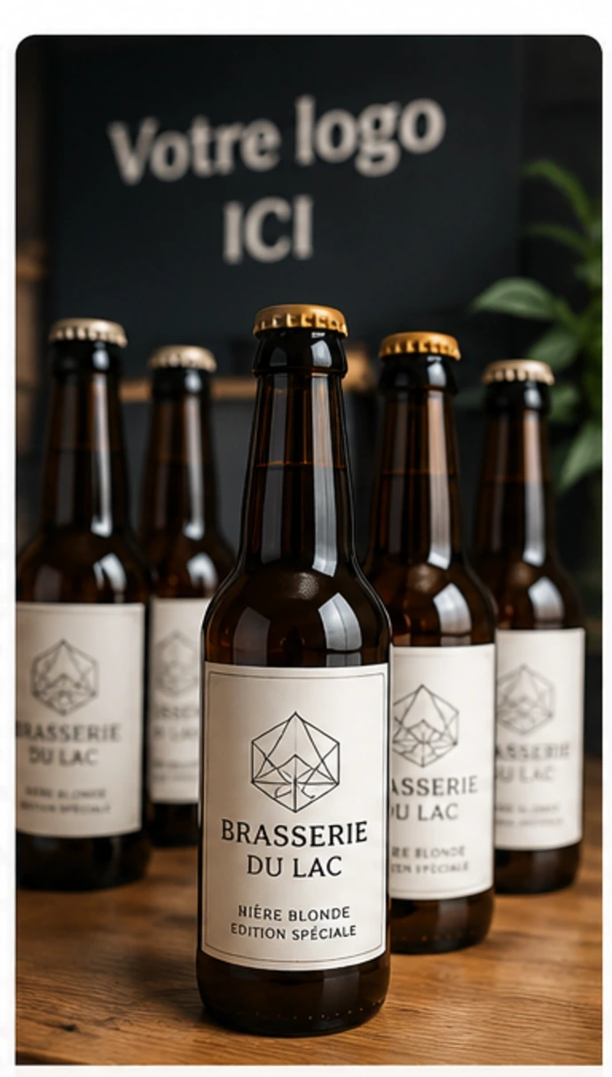 Bouteille bière personnalisée horeca