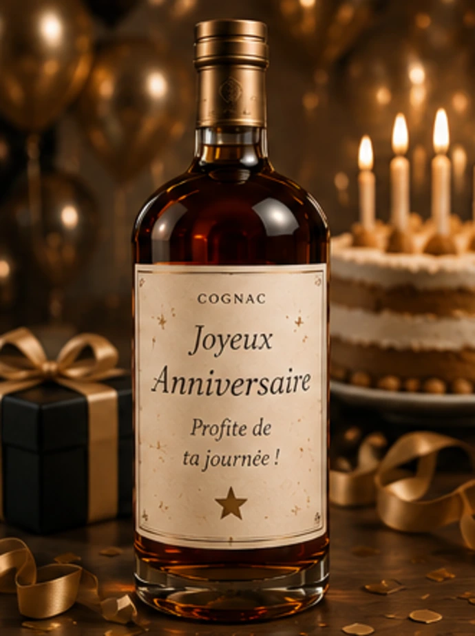Cognac personnalisé bonne fête papa