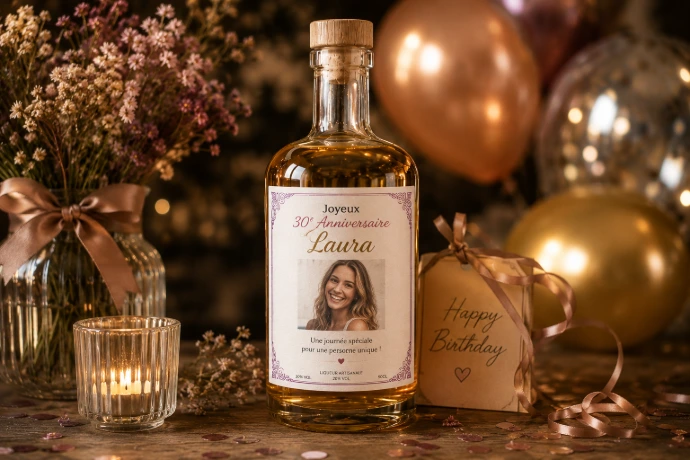 Liqueur personnalisée anniversaire