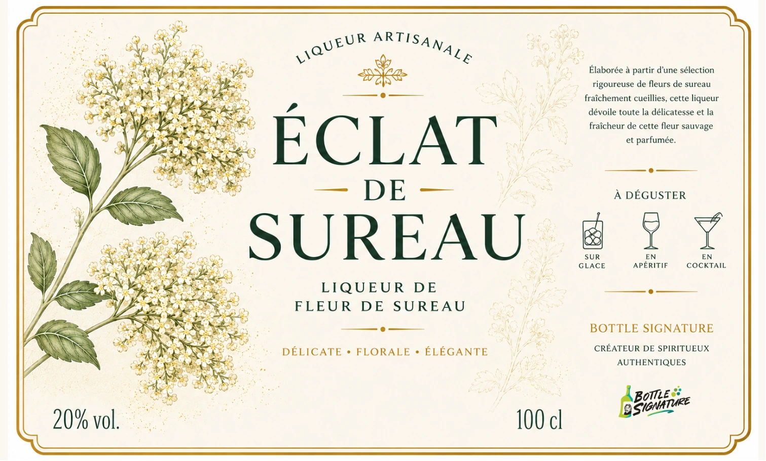 Liqueur étiquette personnalisée