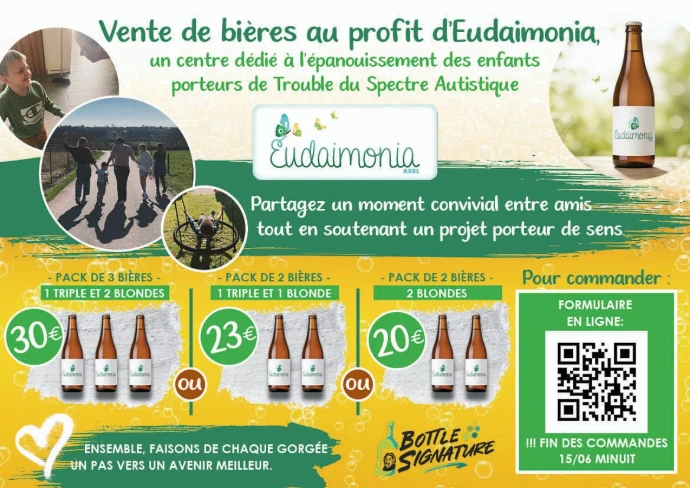 Bière personnalisée pour récolte de fonds