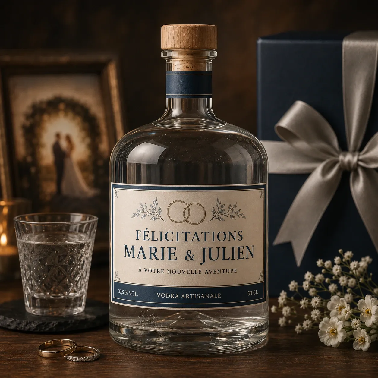 Vodka personnalisée 37.5% (Fraise, 5cl)