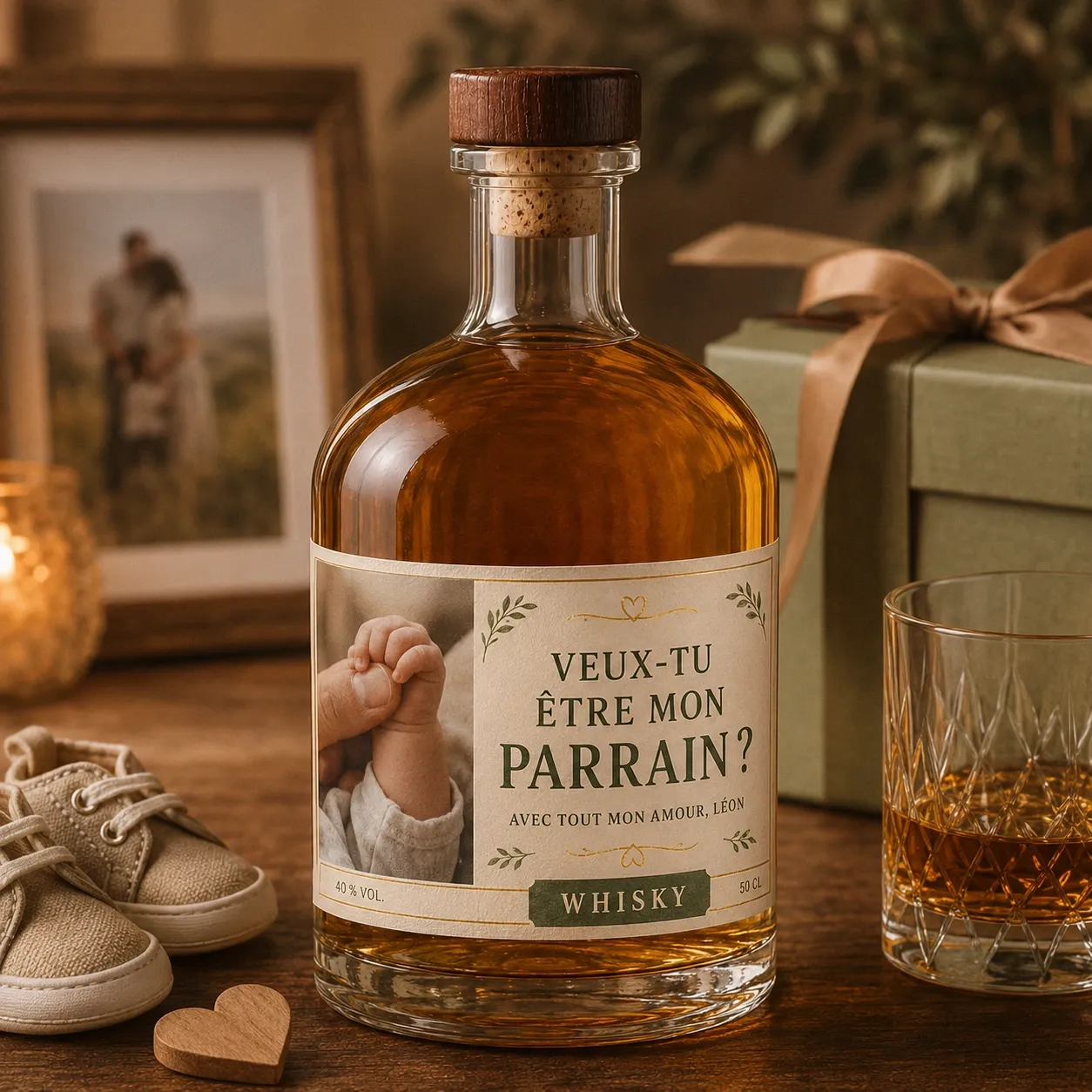 Whisky personnalisé 40° Étiquette sur mesure 