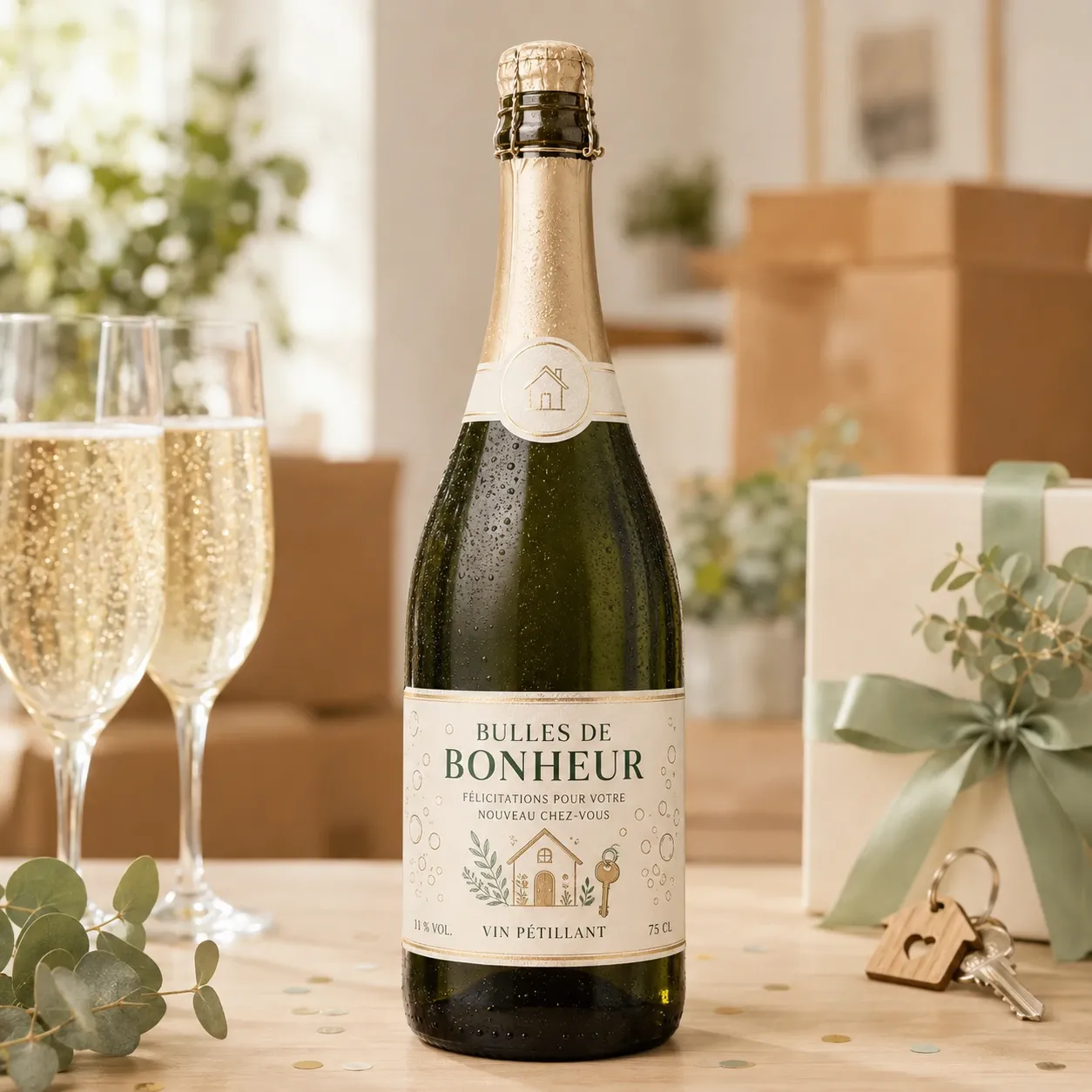 Bulles personnalisées – Vin pétillant 75 cl