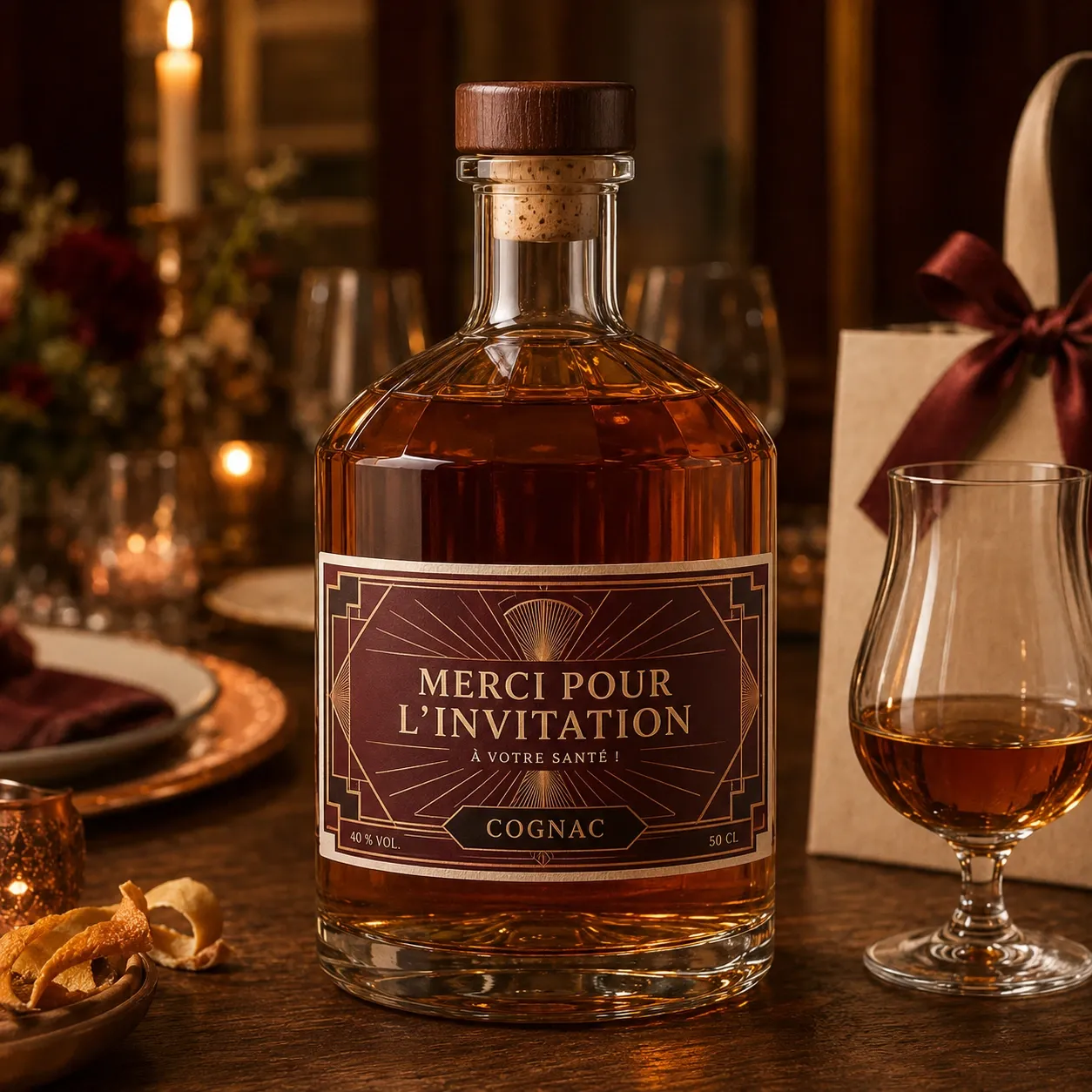 Cognac personnalisé 40°