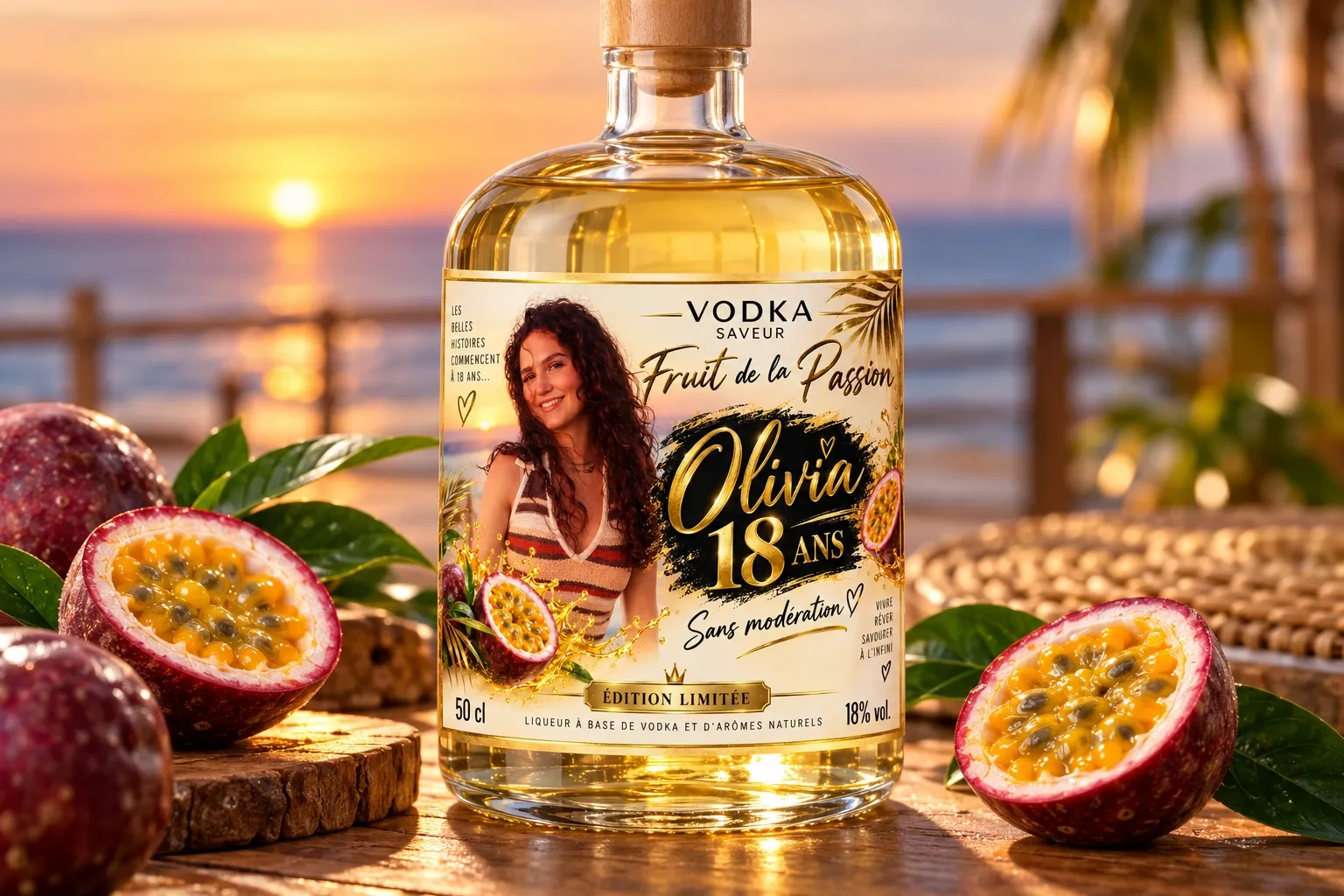 Vodka fruitée 18% vol